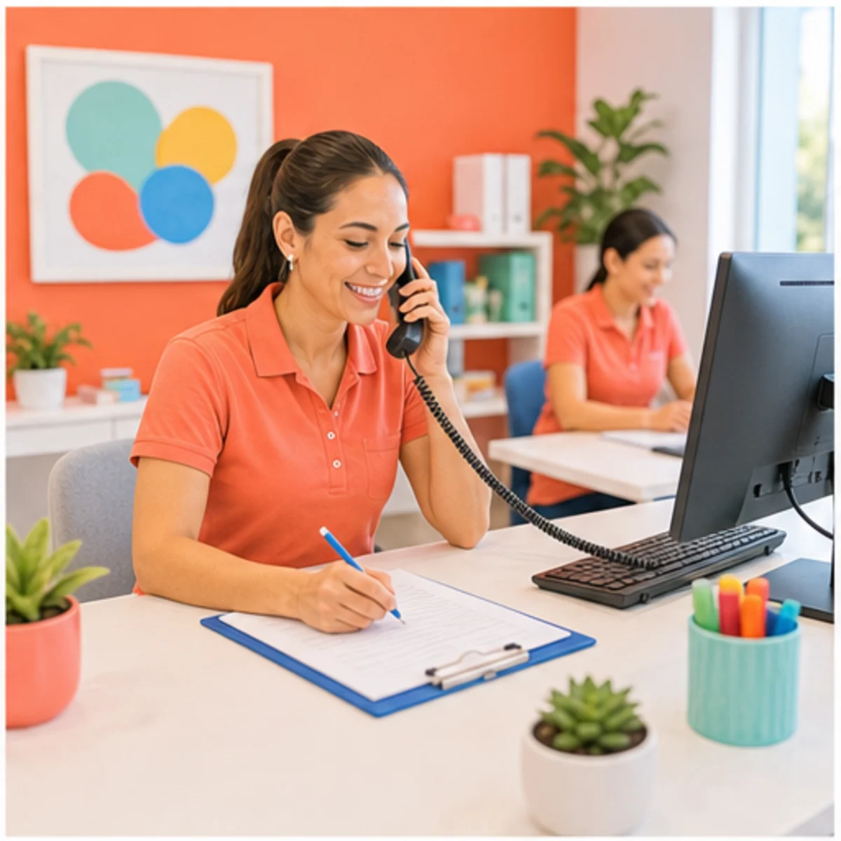 Smackdab CRM visual for tutoring centers showing intake and lead capture