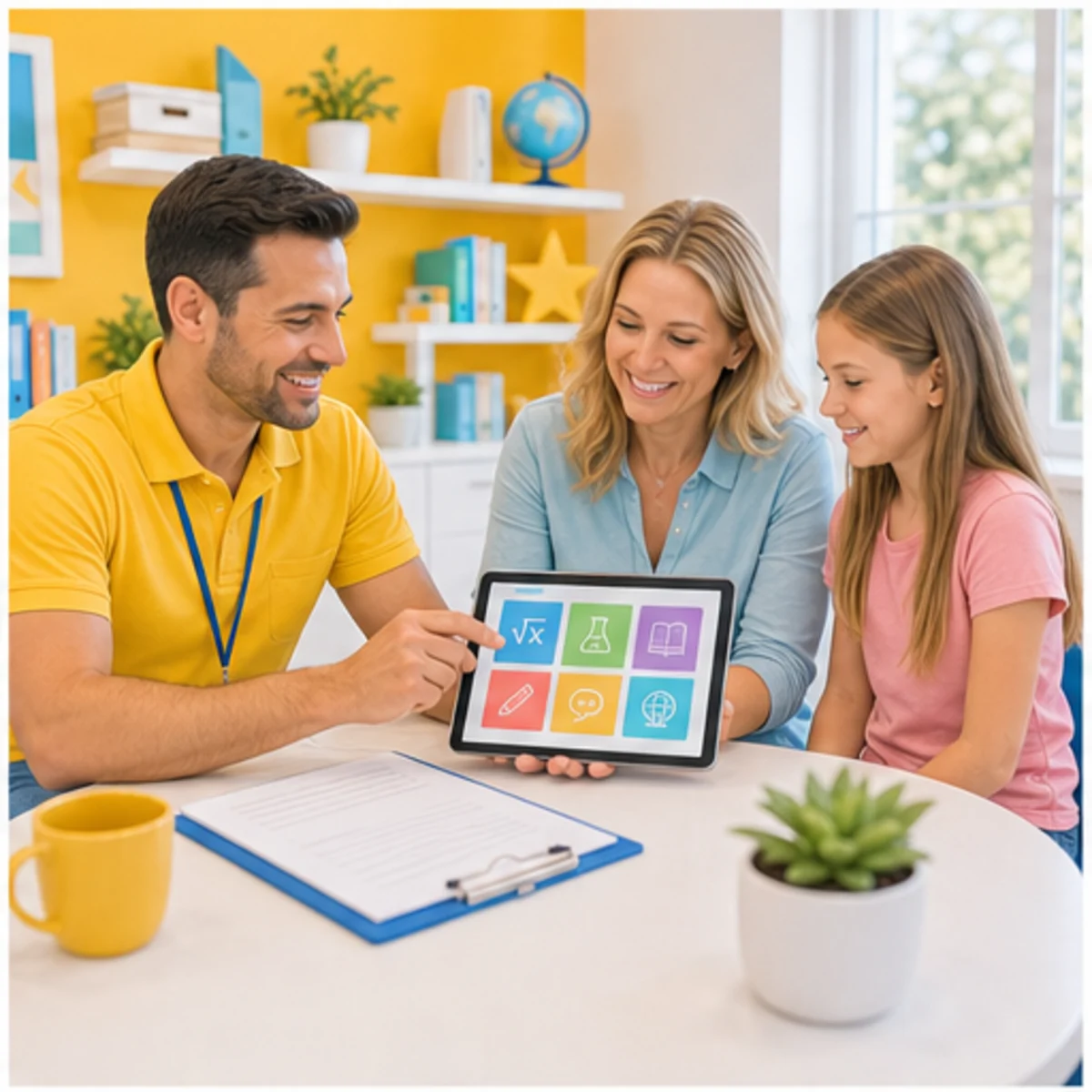 Smackdab CRM visual for tutoring centers showing consultation options