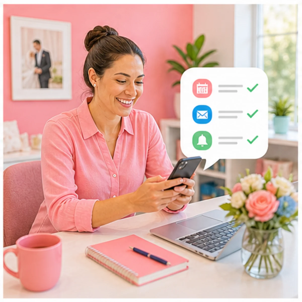 Smackdab CRM visual for venues showing follow-up workflow