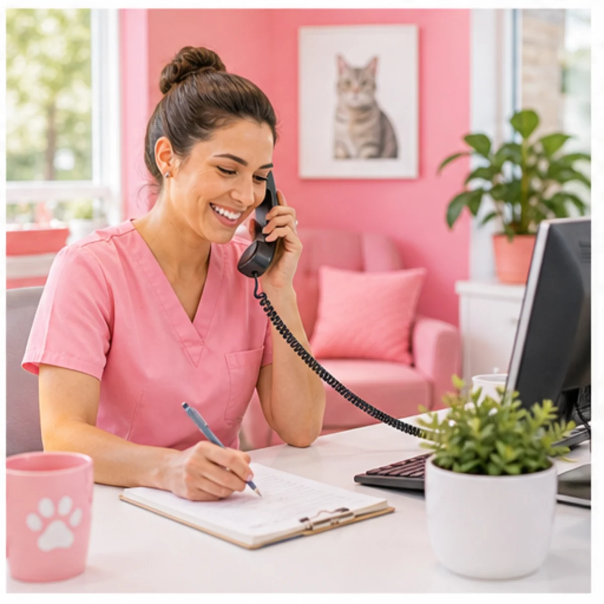 Smackdab CRM visual for veterinary clinics showing follow-up workflow
