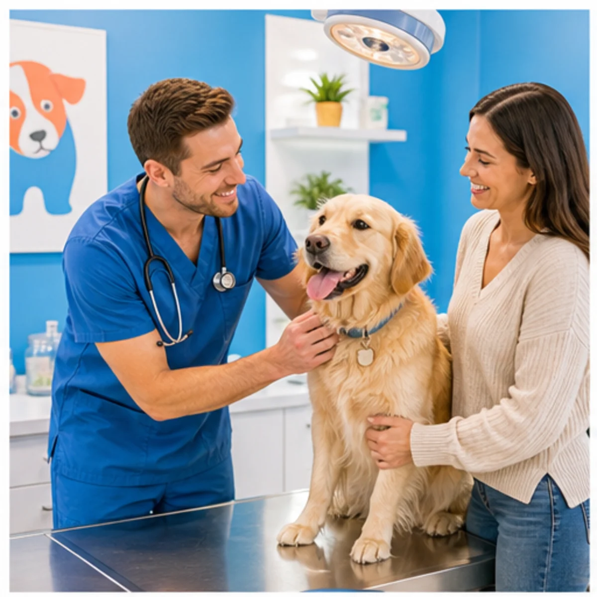 Smackdab CRM hero image for veterinary clinics showing hero consultation