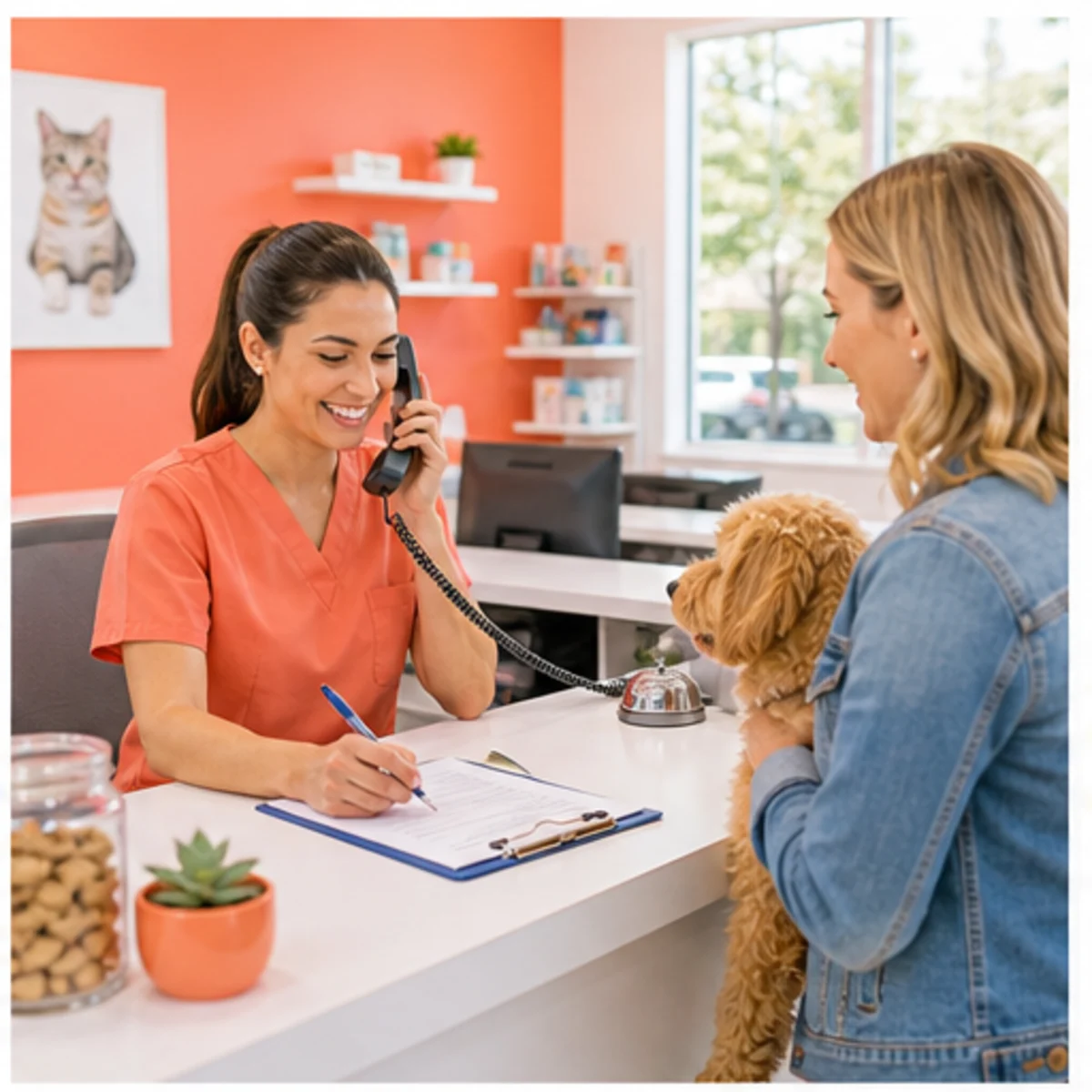 Smackdab CRM visual for veterinary clinics showing intake and lead capture