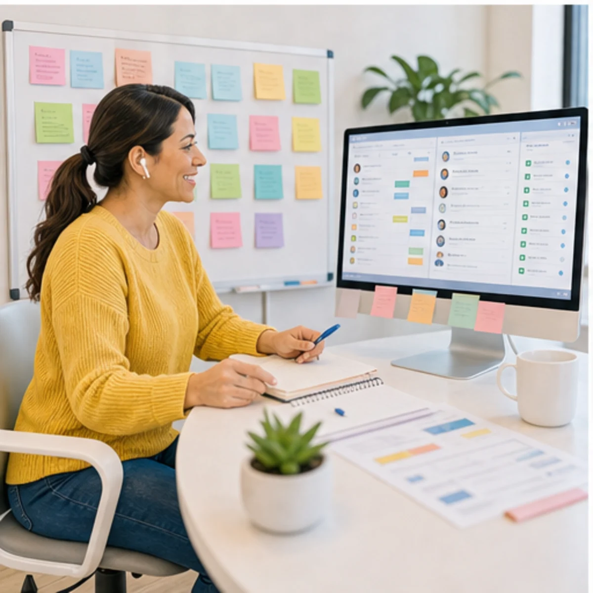 Smackdab CRM visual for virtual assistants showing team coordination
