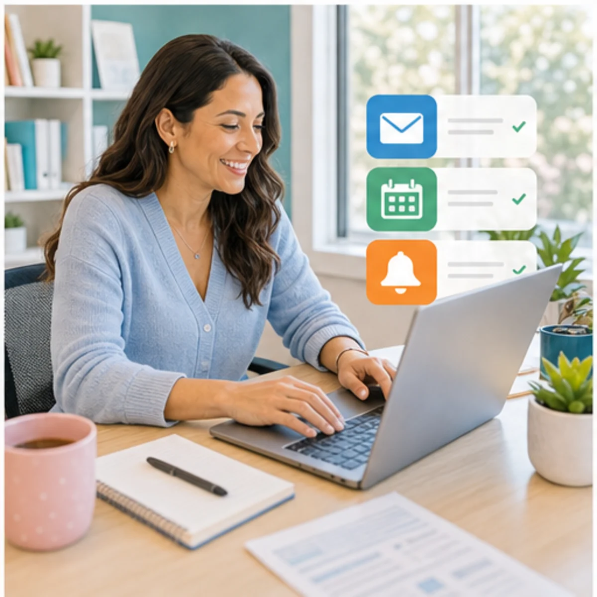Smackdab CRM visual for virtual assistants showing follow-up workflow
