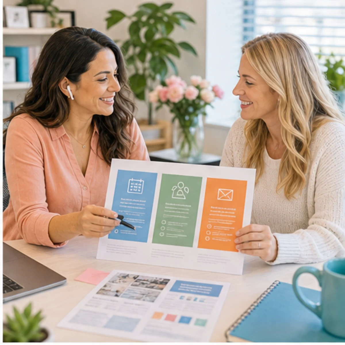 Smackdab CRM visual for virtual assistants showing consultation options