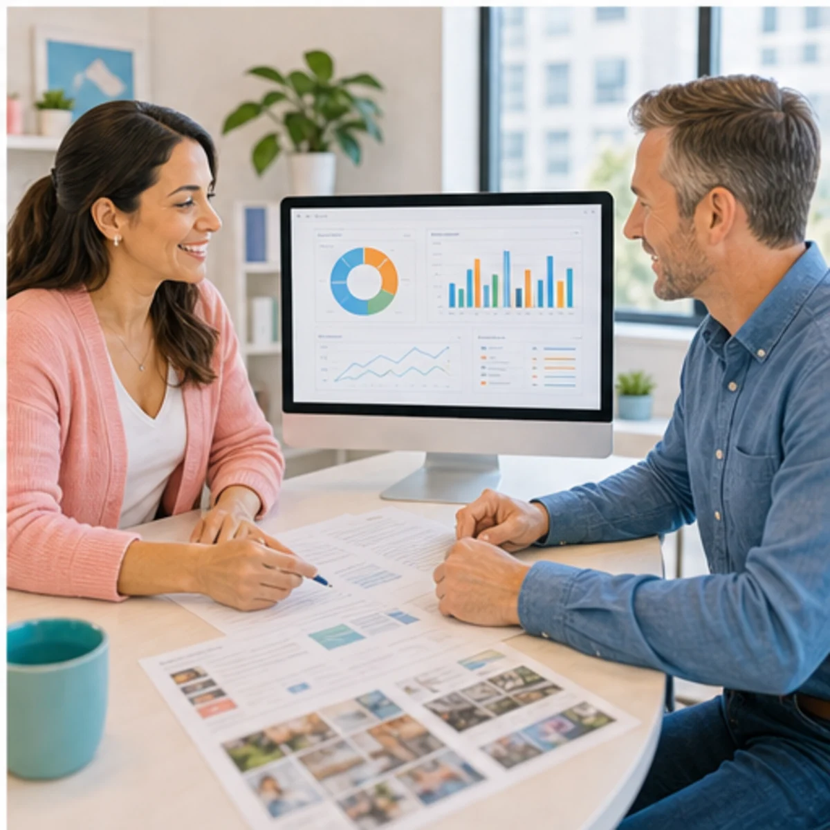Smackdab CRM visual for virtual assistants showing relationship reporting
