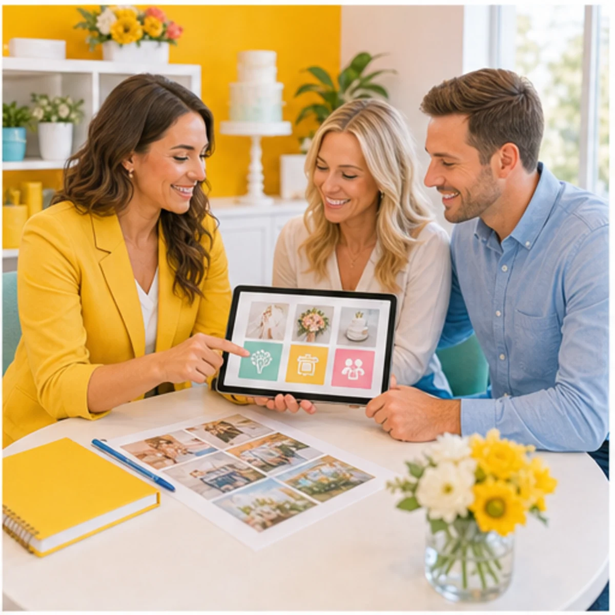 Smackdab CRM visual for wedding planners showing consultation options