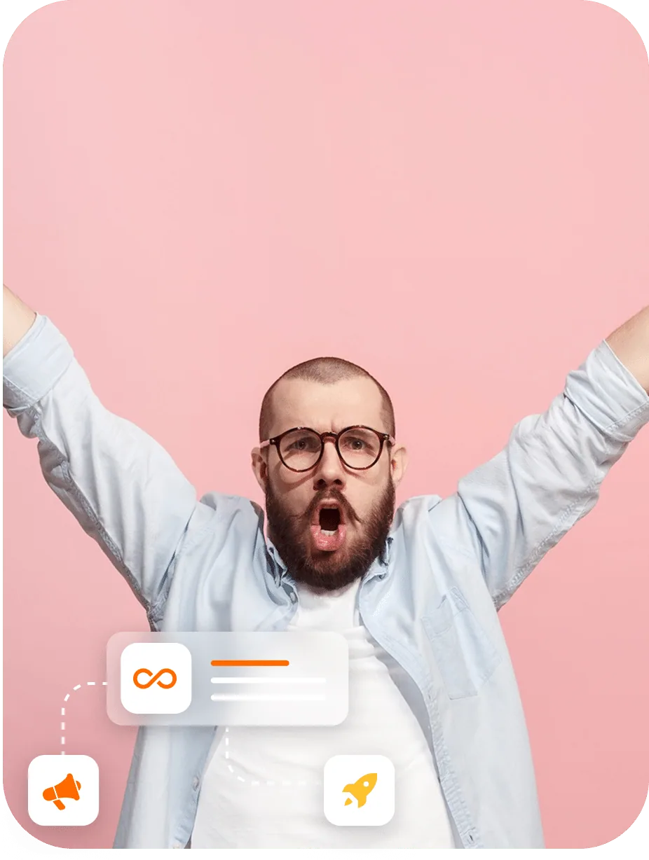 Smackdab unlimited email marketing hero graphic